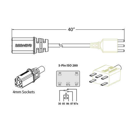uActivate 5-Pin ISO 280 Cable Specifications
